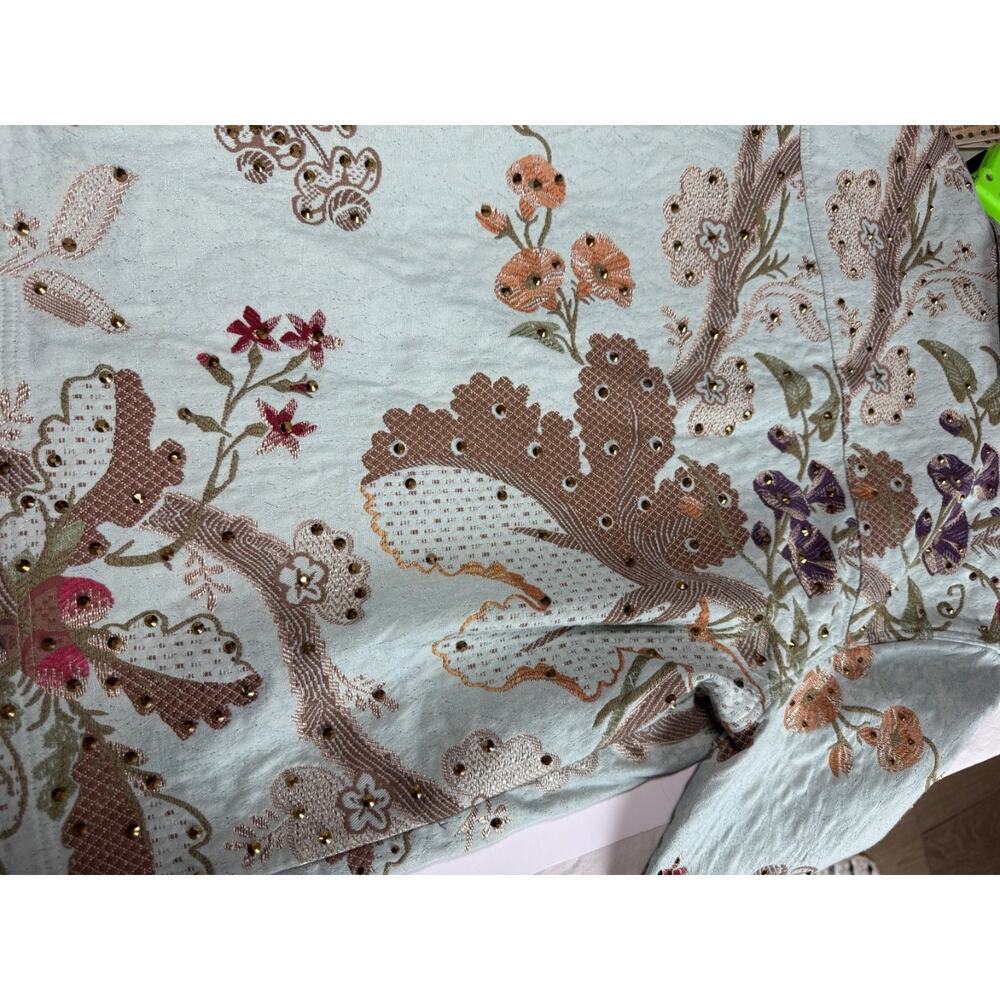 Coldwater Creek VTG Boho Floral Tapestry Embroidered Small Jacket - Picture 9 of 10